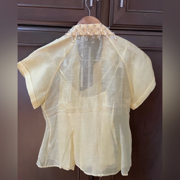 NWT CO ORD SET Zimmermann Matchmaker Floral Diamante Skirt & Linen Blouse size 1 - Picture 8 of 15